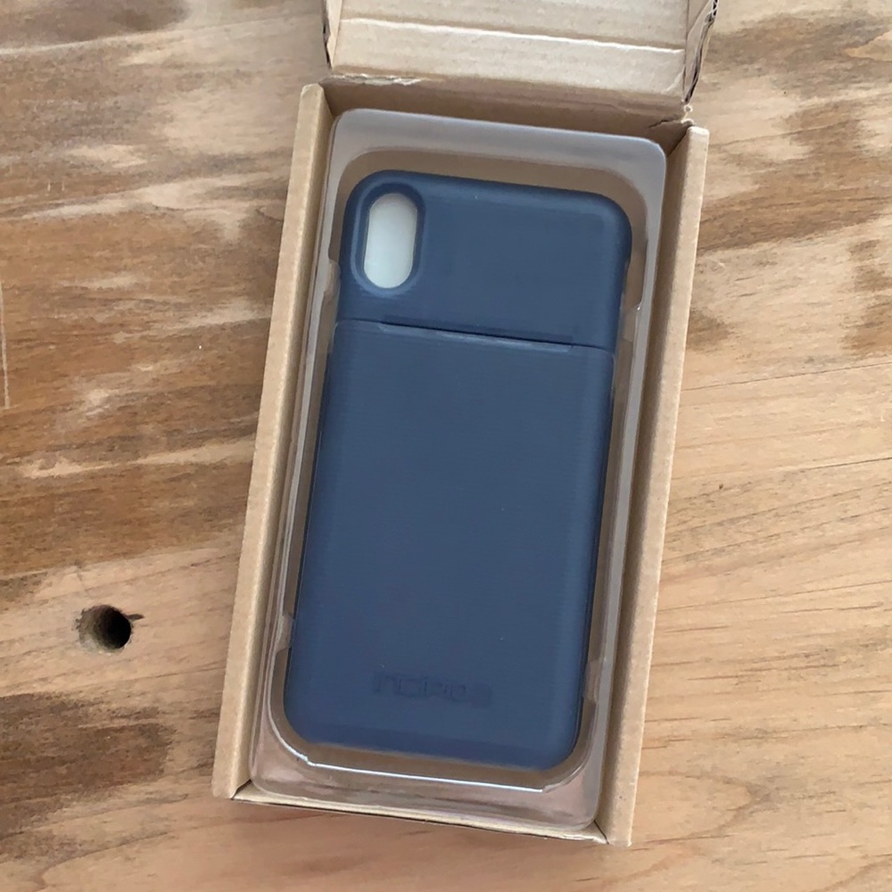 Incipio IPhone XS Max sliding credit card case.